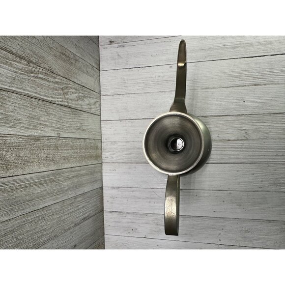 Vintage Norwegian Hagness Pewter Pitcher Folk Art Embossed Design #214 10'' Tall - Picture 5 of 8